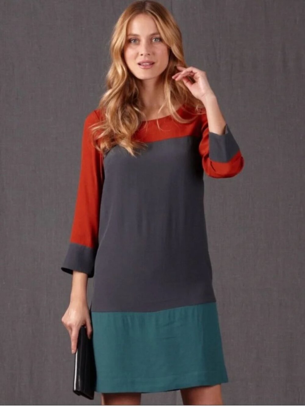 Boden Mod Colorblock Shift Dress 10L